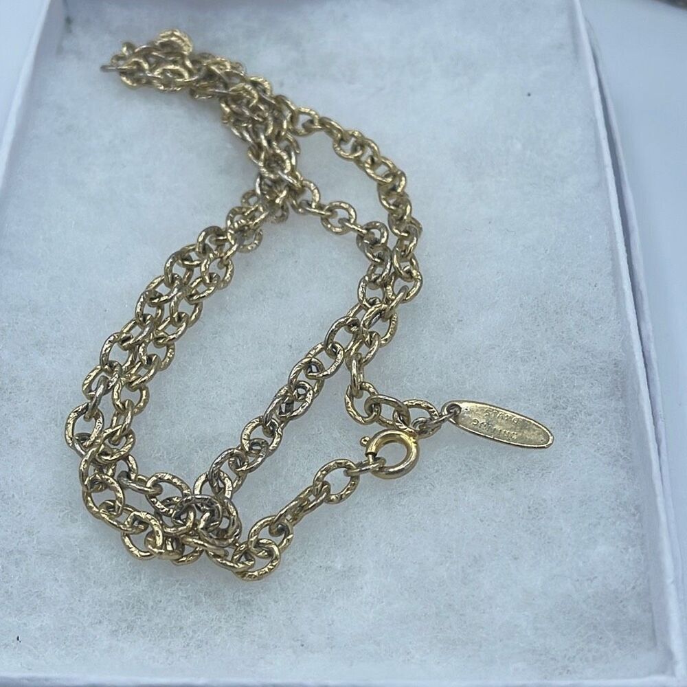 Whiting & Davis vintage 24” chain necklace*